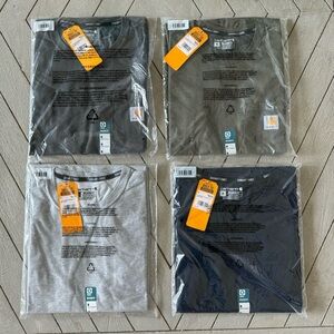 NWT Carhartt Force Relaxed Fit  Short Sleeve T Shirts. Bundle of 4
